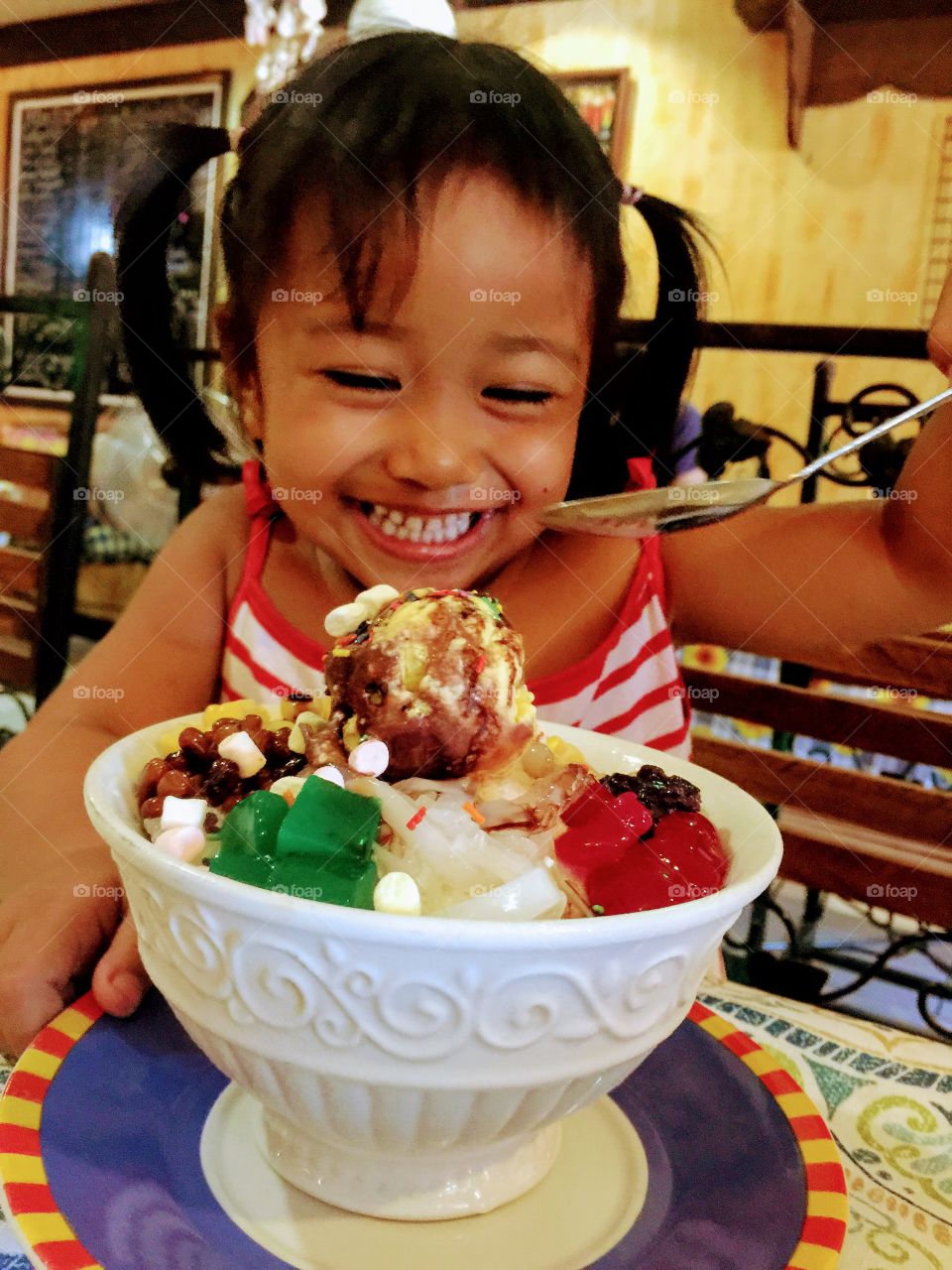 Getting cozy on eating this season snack halo-halo.