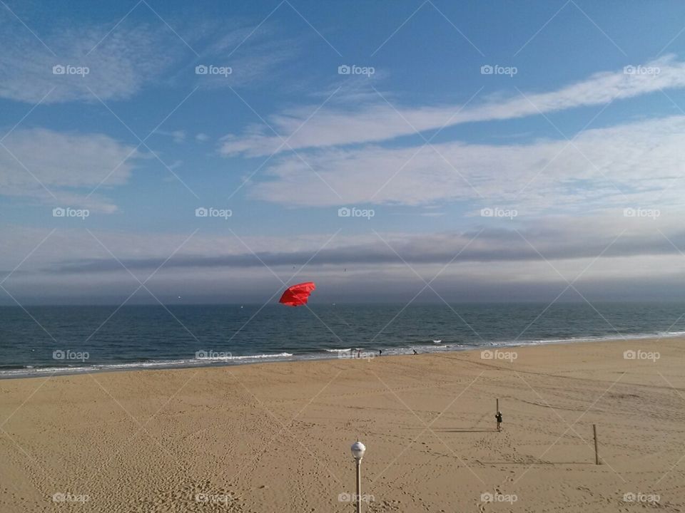 Kite Flying on the Beach