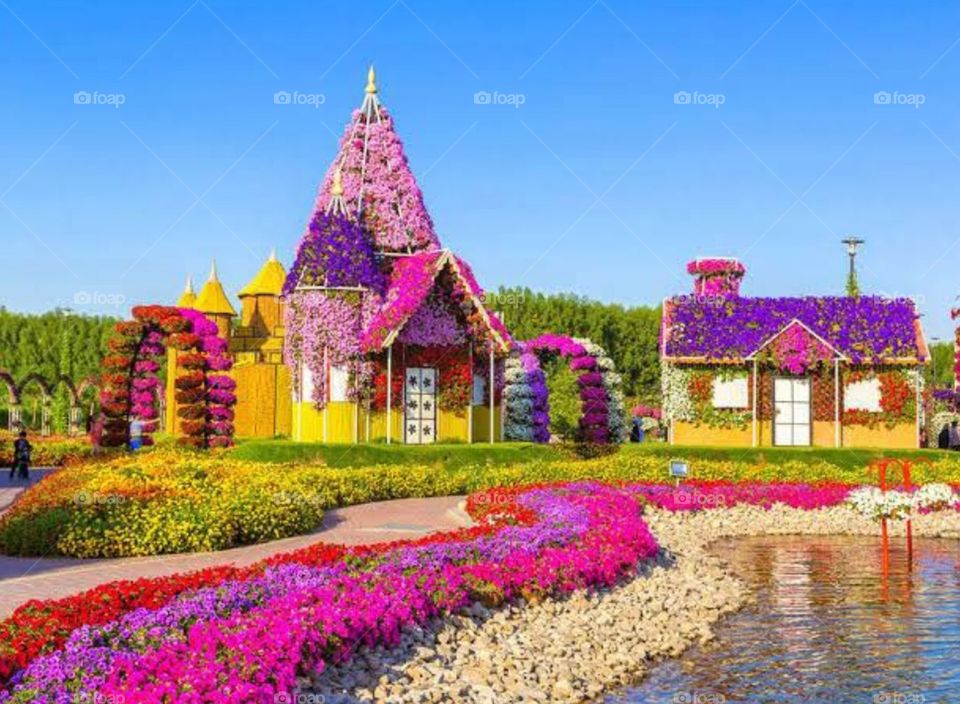 The shooting was carried out in the city of Dubai, attraction of the garden of wonders