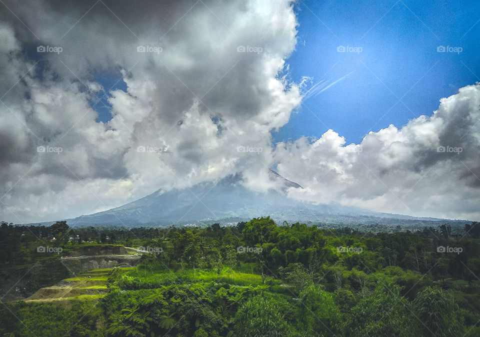 One fine morning at Mt. Merapi
