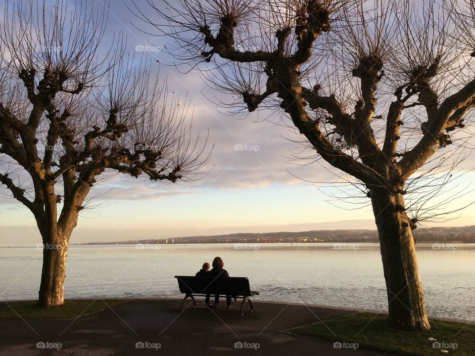 Sunset at Lake Constance 