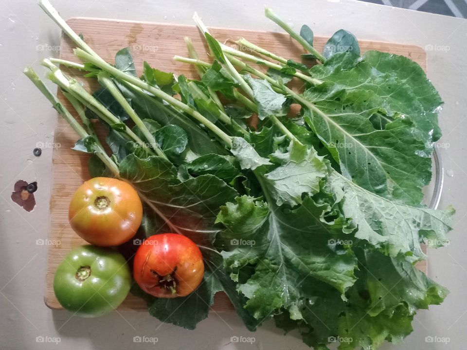 Fresh Tomatoes and Collars from my Garden!