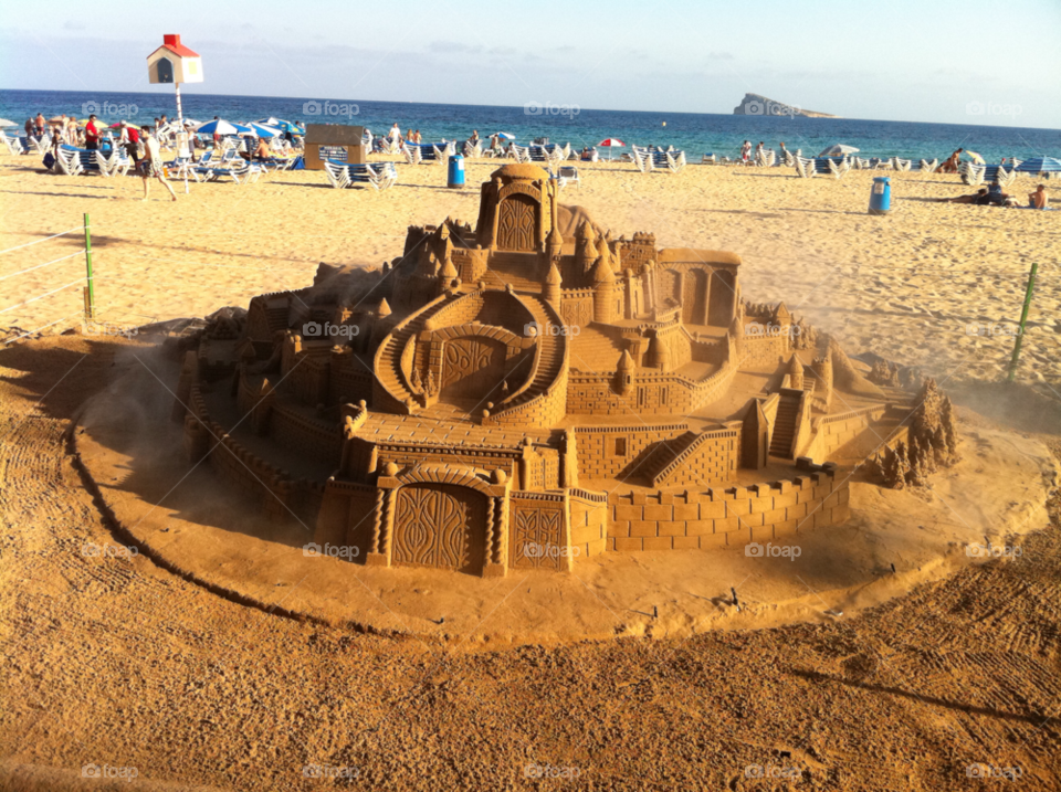 beach sand sculpture benidorm by Weathers71