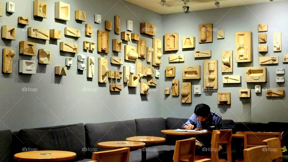 Coffee shop wall deco