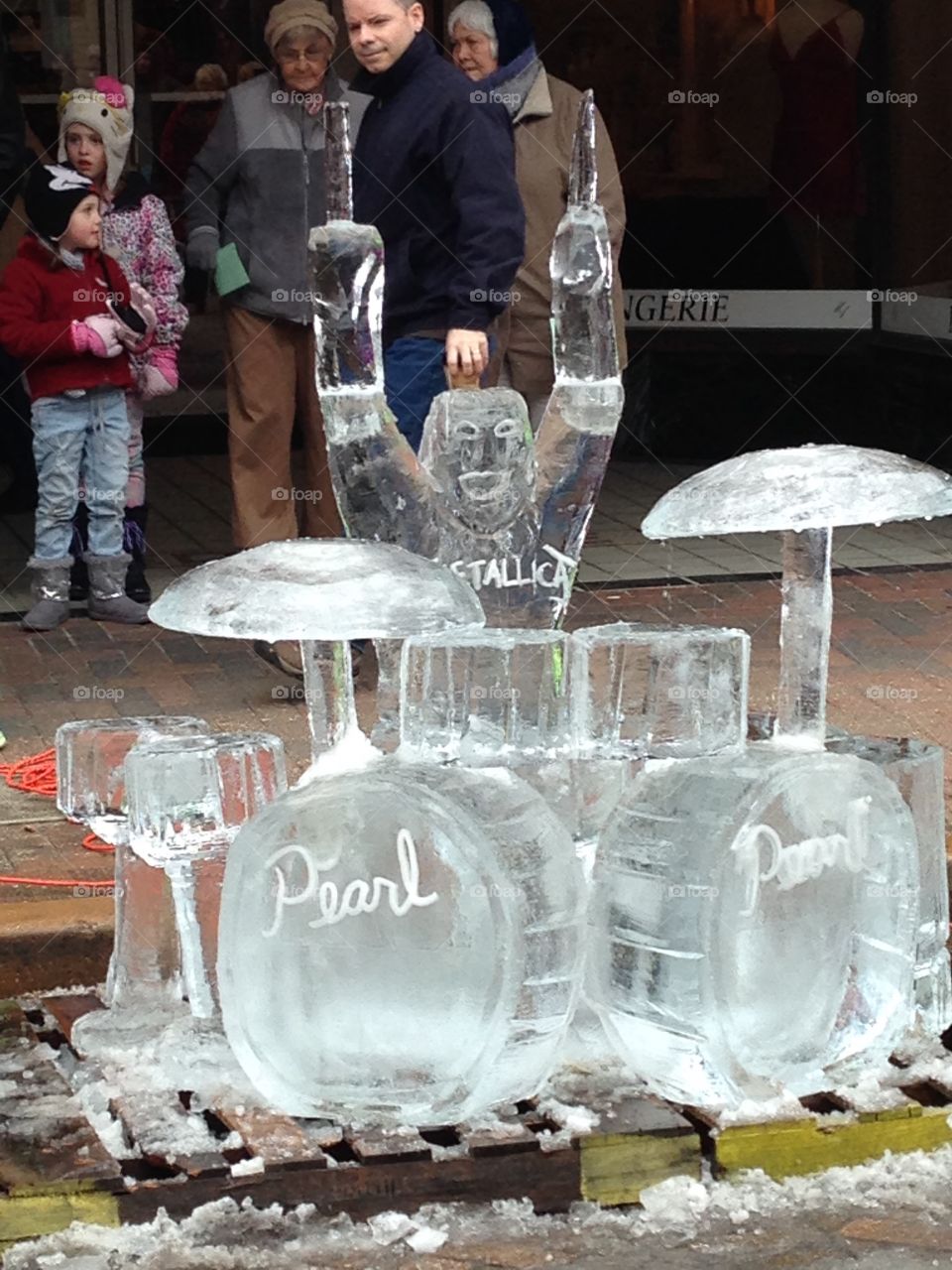 Ice carving contest in St. Charles, IL