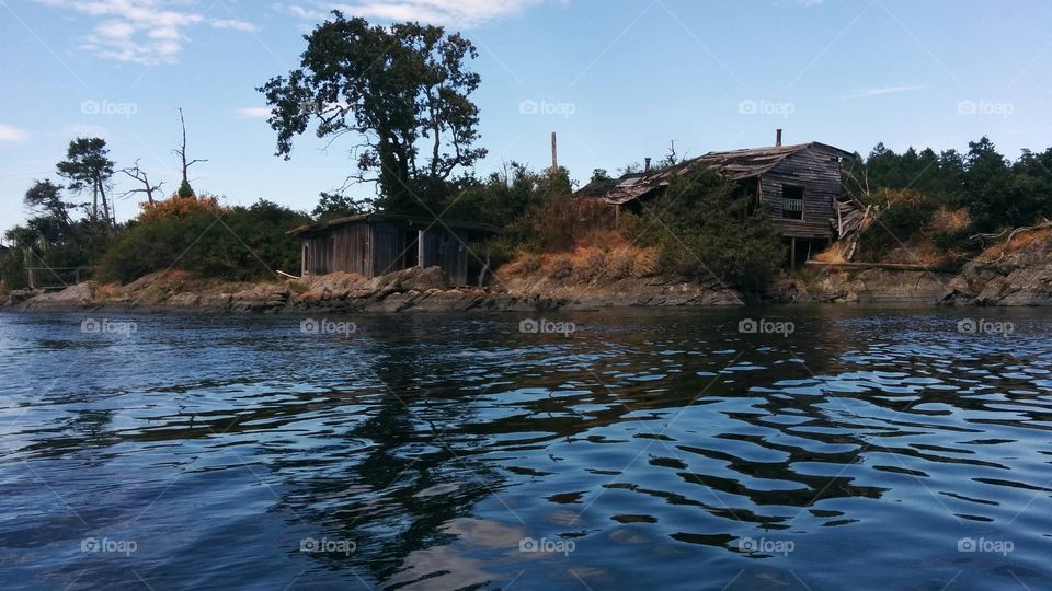 Abandoned Shack. Cool discovery on a kayak around Sidney BC