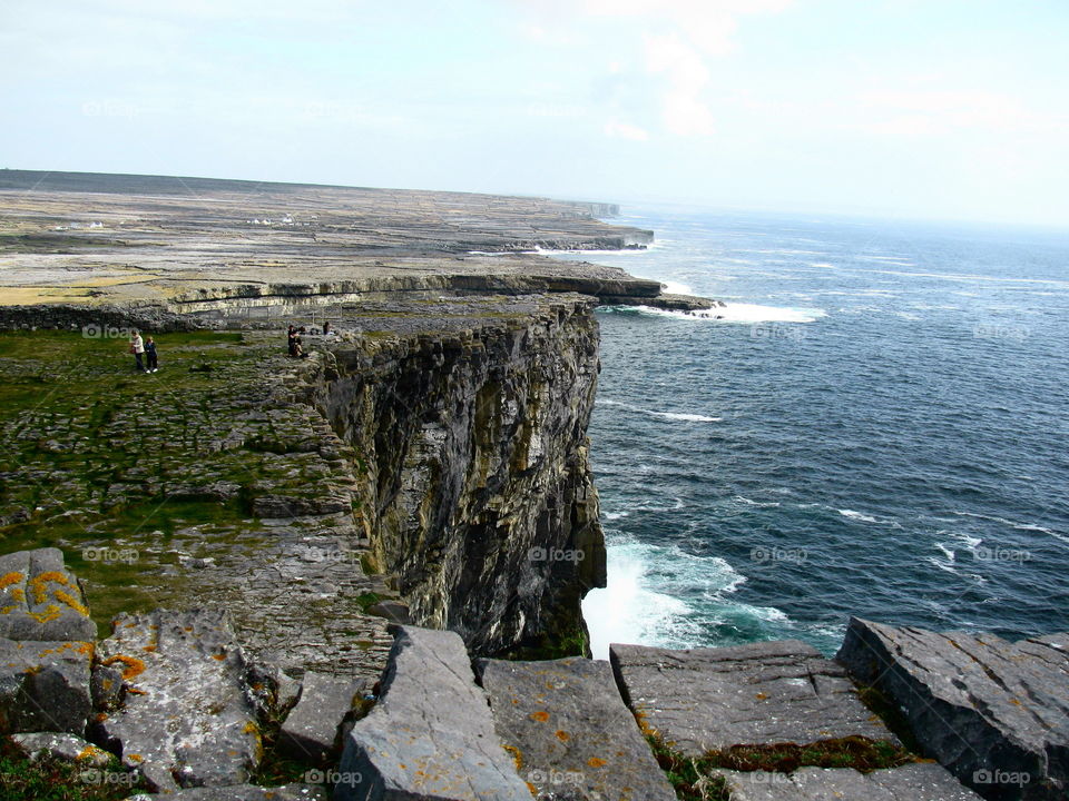 Steep Cliffs. Steep Cliffs of Inis Mor 