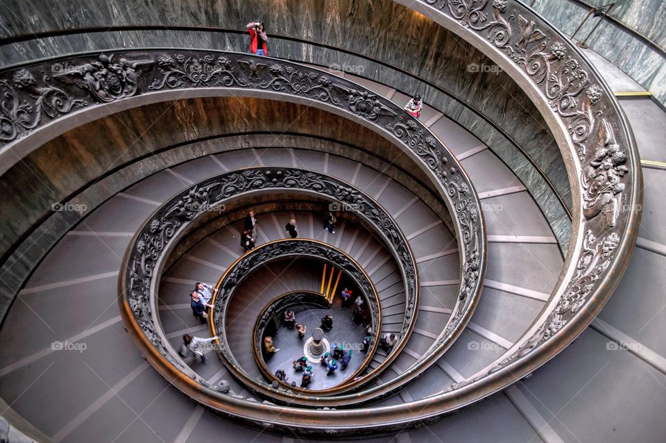 Spiral staircase Vatican Rome 