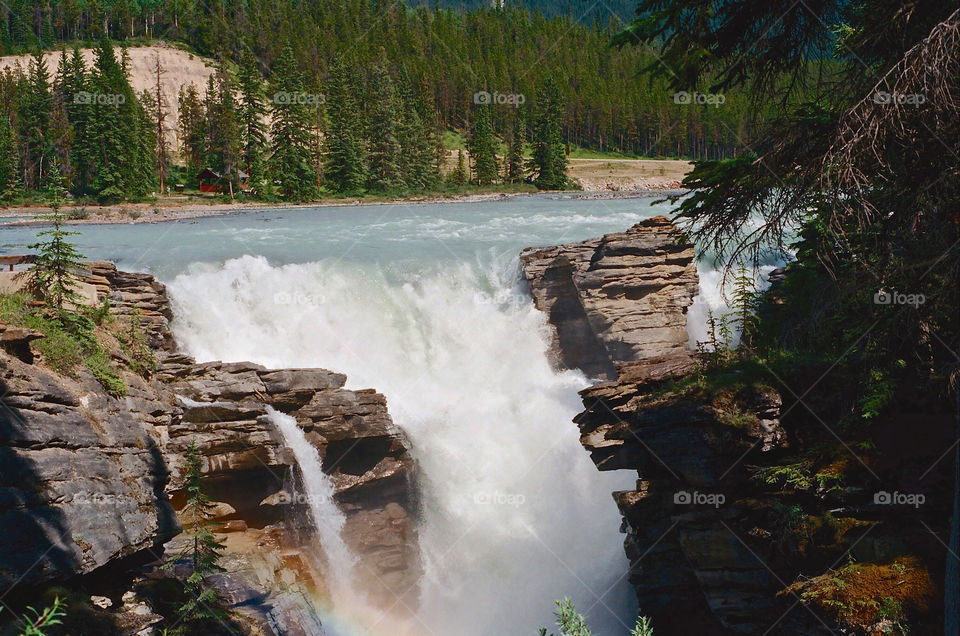 Canadian Rockies Waterfall