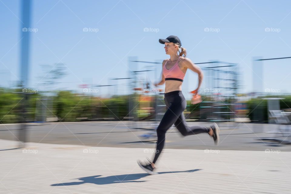 woman running