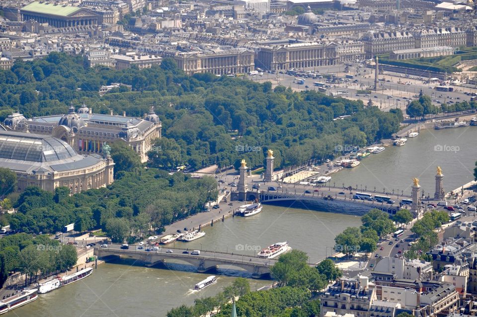 Paris roof top view 