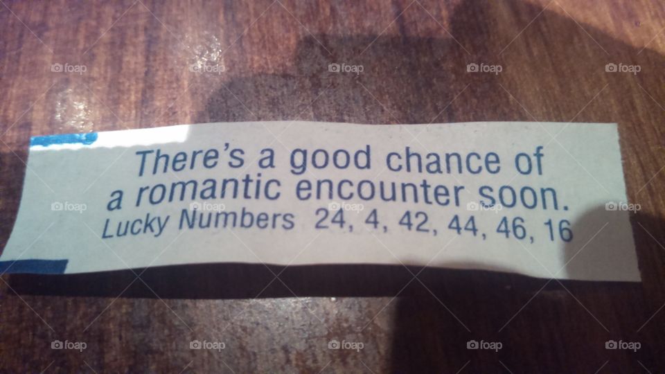 fortune. there's a good chance