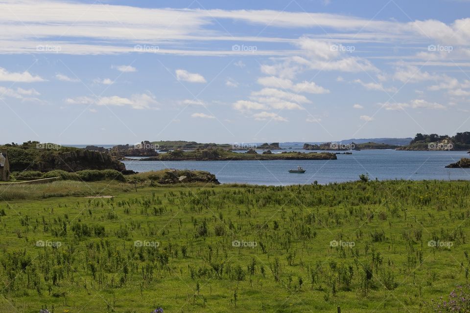 view of the coast of the sea