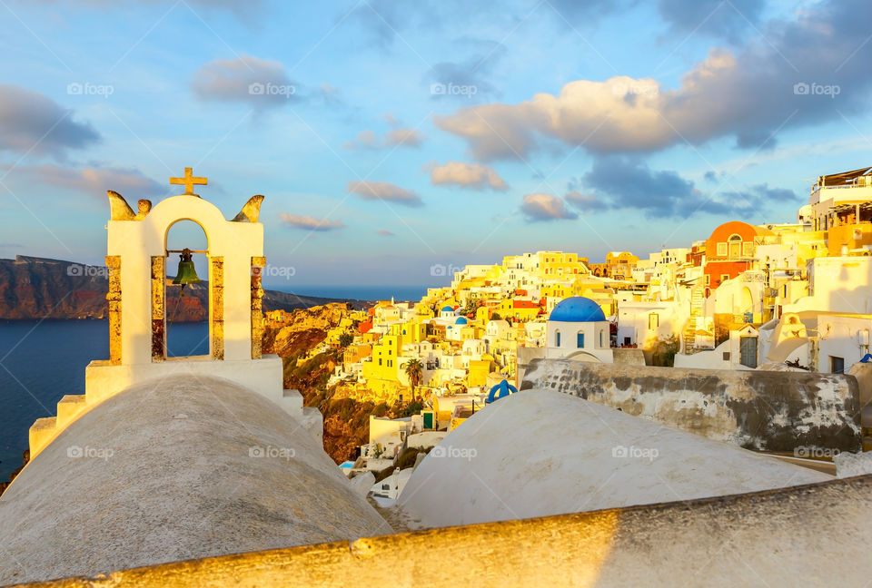 View of Oia village, Greece