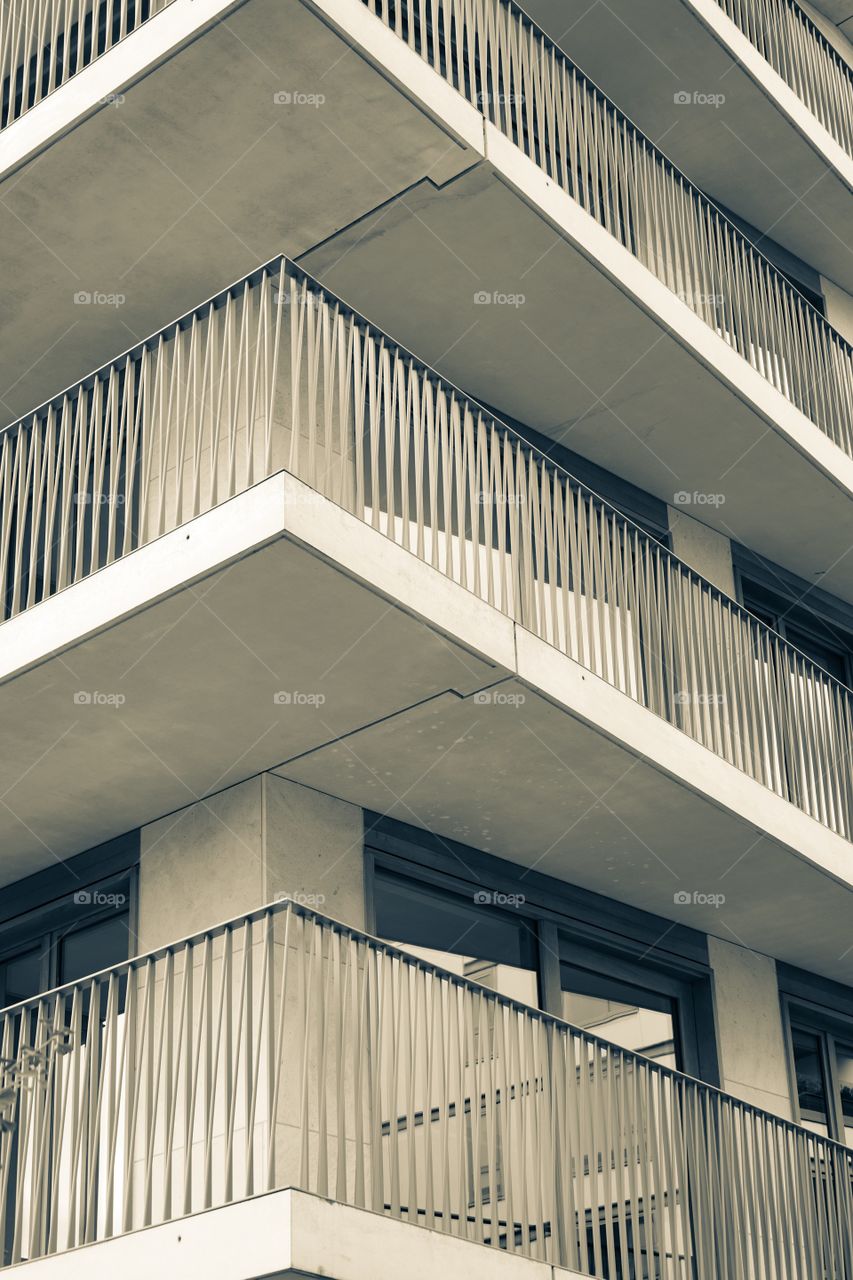 Modern architecture in Antwerp, Belgium.