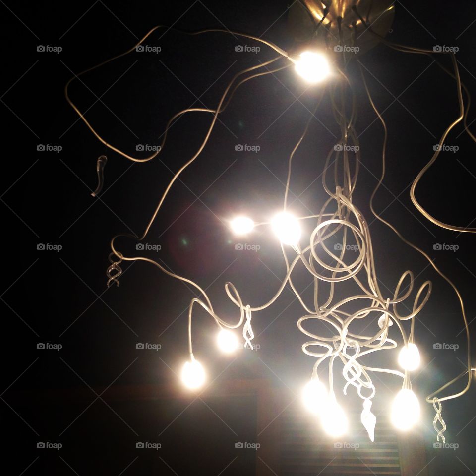 Metal Lighting. Squiggle light