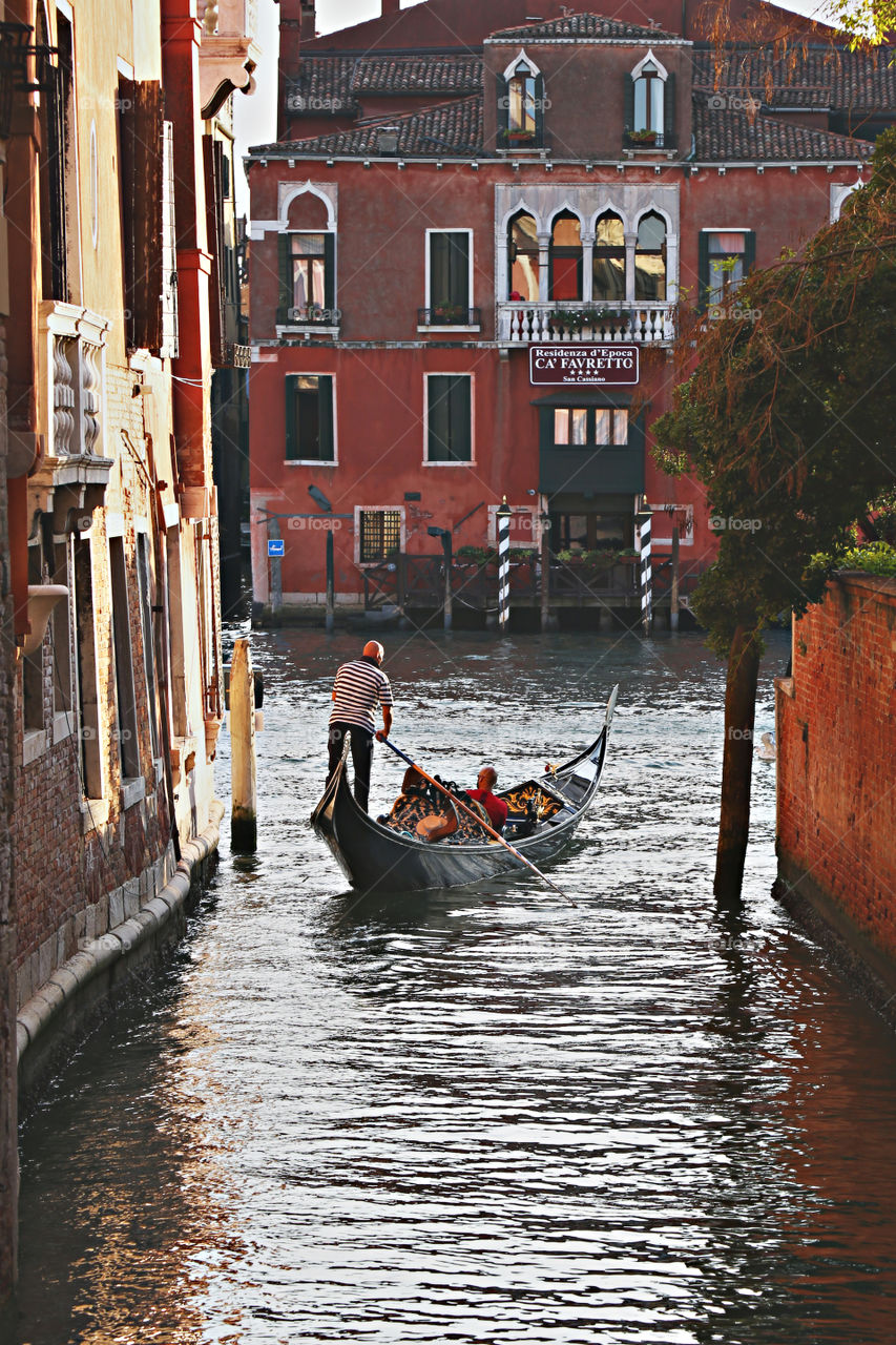 Gondola driver in Venice