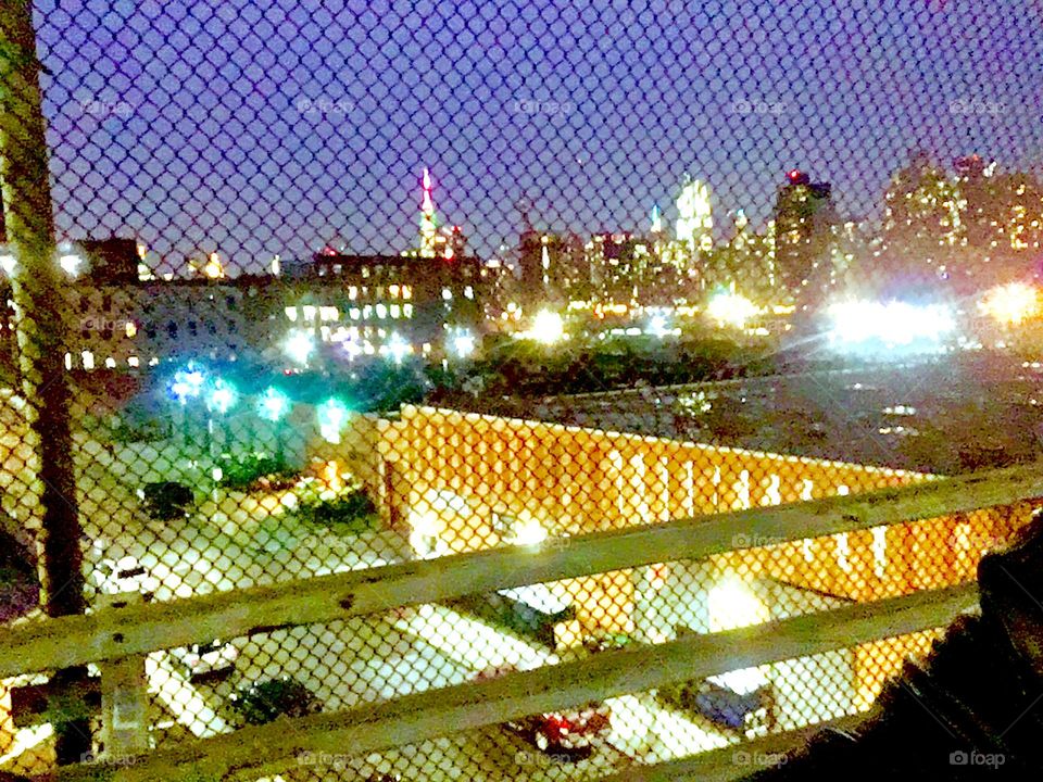 “Newtown Creek” by the “Pulaski Bridge” in “Long Island City”, Queens with the last bits of daylight merging into the purple shades of twilight, now that is a truly magnificent, almost magical view. 2019. Hypnotic Productions