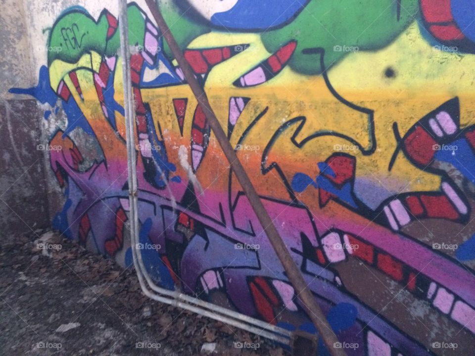 Abandoned PA turnpike tunnel graffiti 