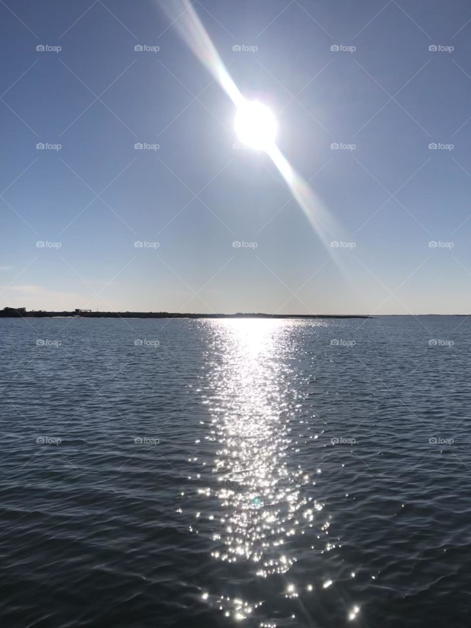 Even tho I couldn’t see lol, I still managed to get a shot of the sun beaming down on the water at Pirates Cove in Texas!