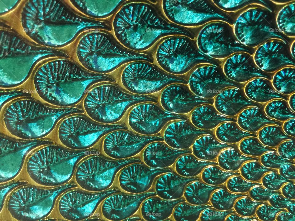 Peacock glass