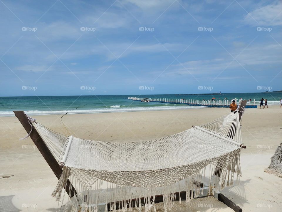 hammock in the beach