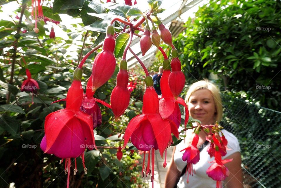 My wife in the flowers :)