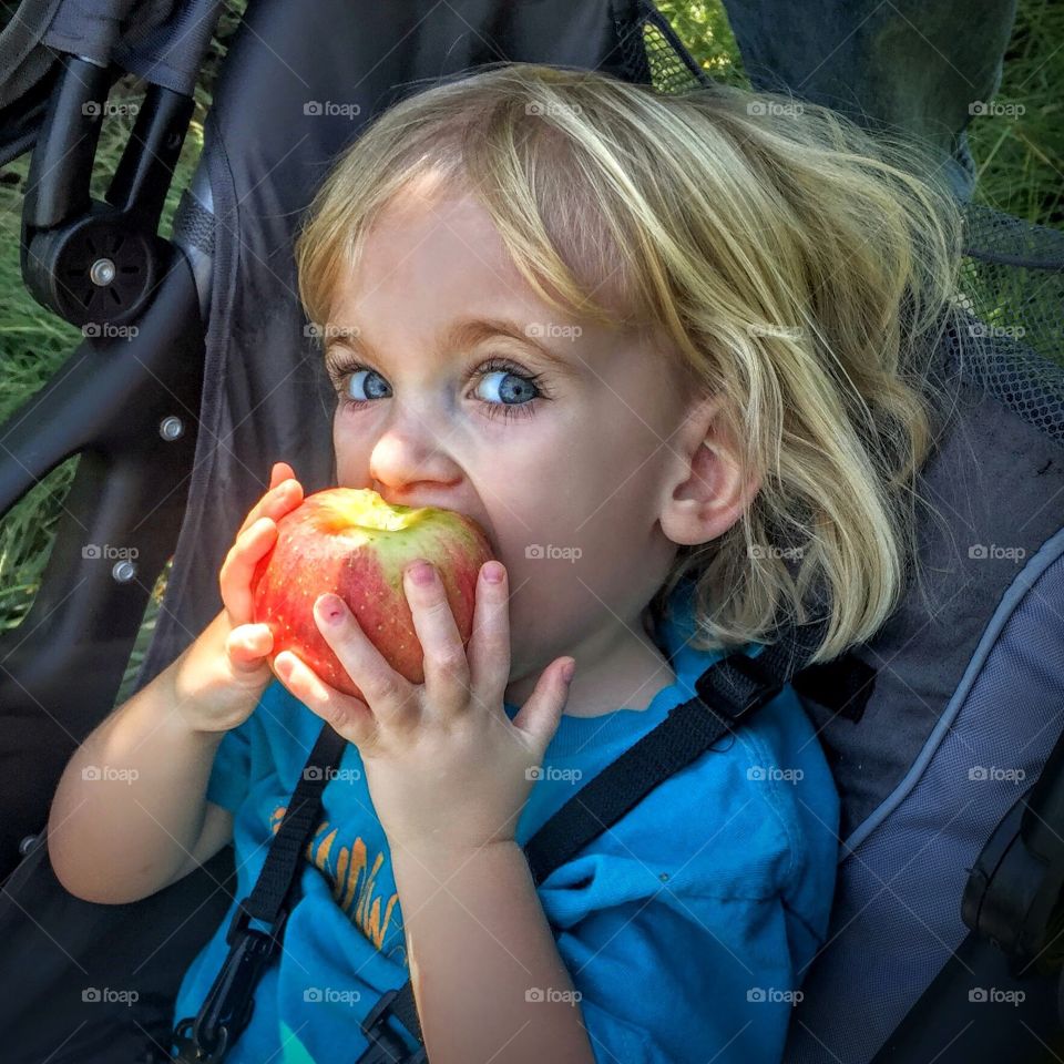 Fresh apple bite