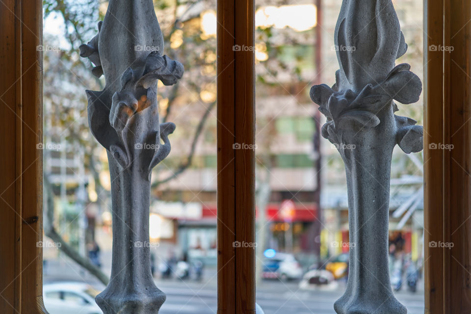 Paseo de Gracia from Casa Batllo's Window 