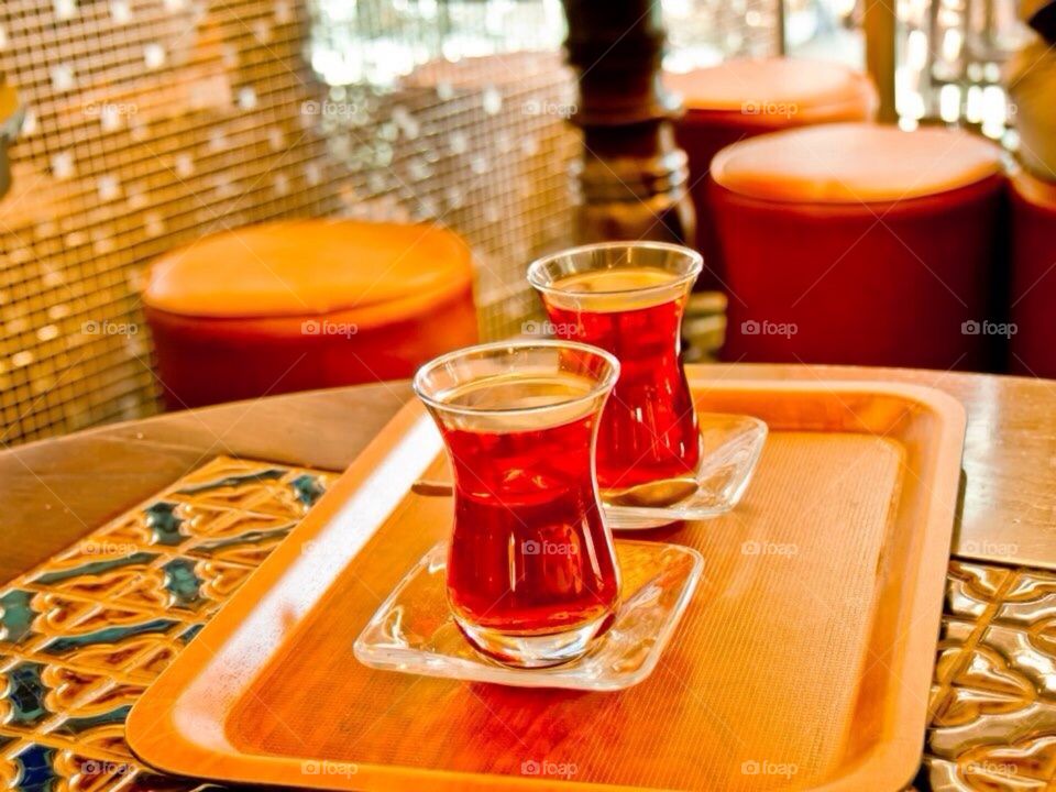 Turkish tea in Istanbul 