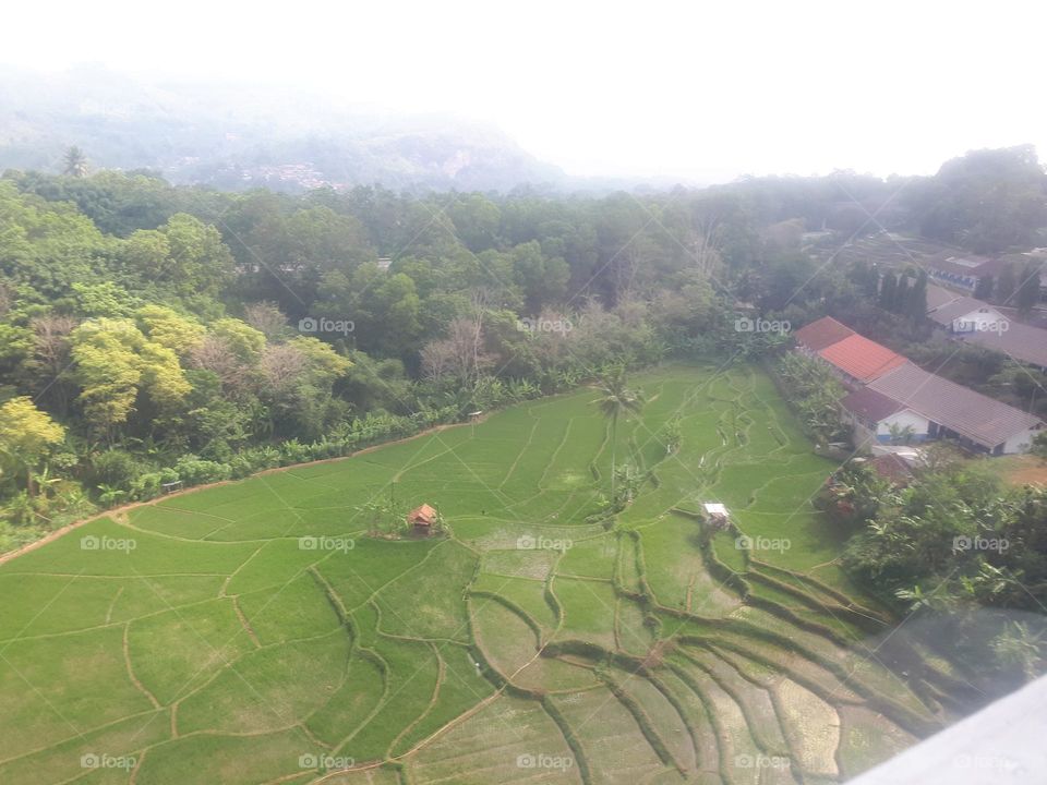 The green natural scenery in Indonesia attracts local and international tourists to vacation there in the summer