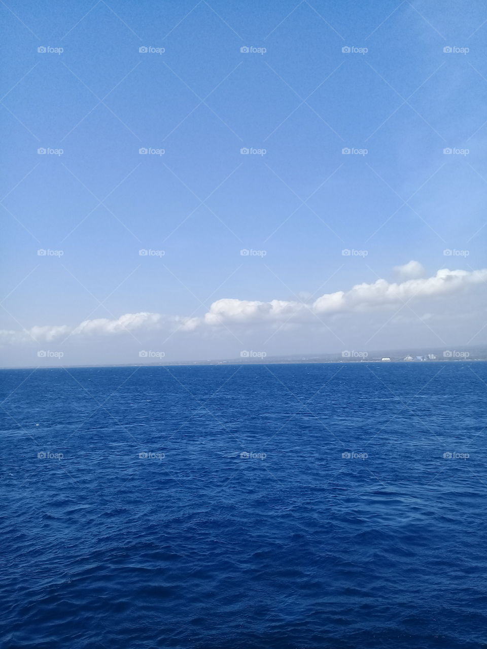 Blue sea sky