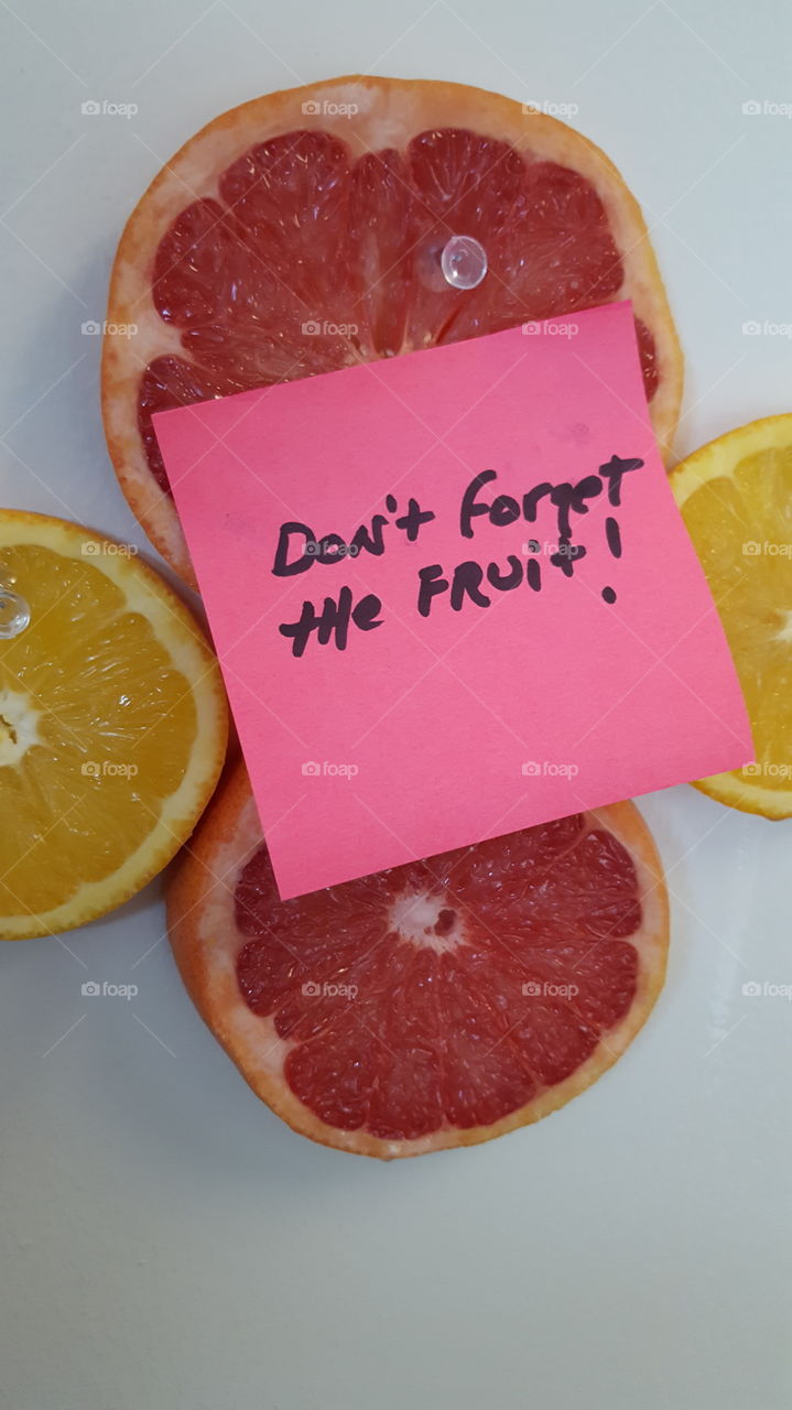 don't forget the fruit