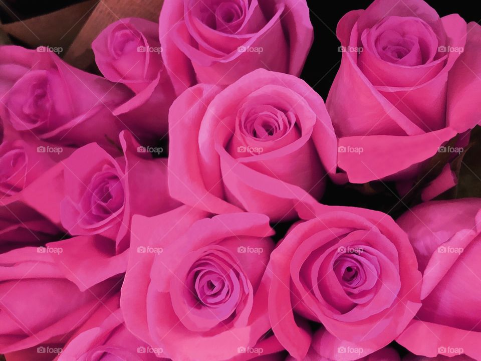 Pink Rose Bouquet.