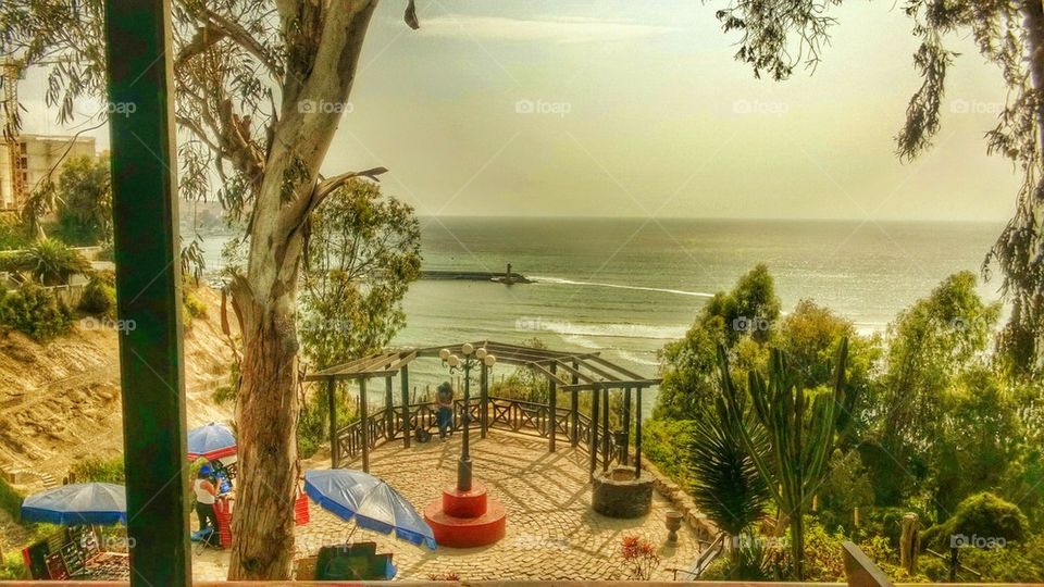 Lima city, peru, lighthouse, love, landscape, trees, square