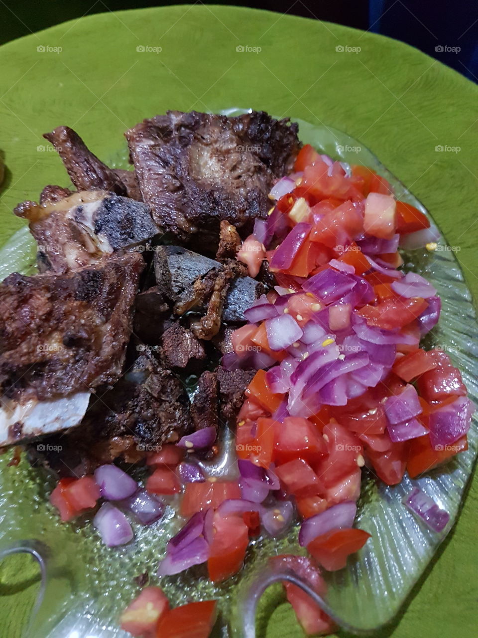 nyama choma and kachumbari grilled beef and salsa