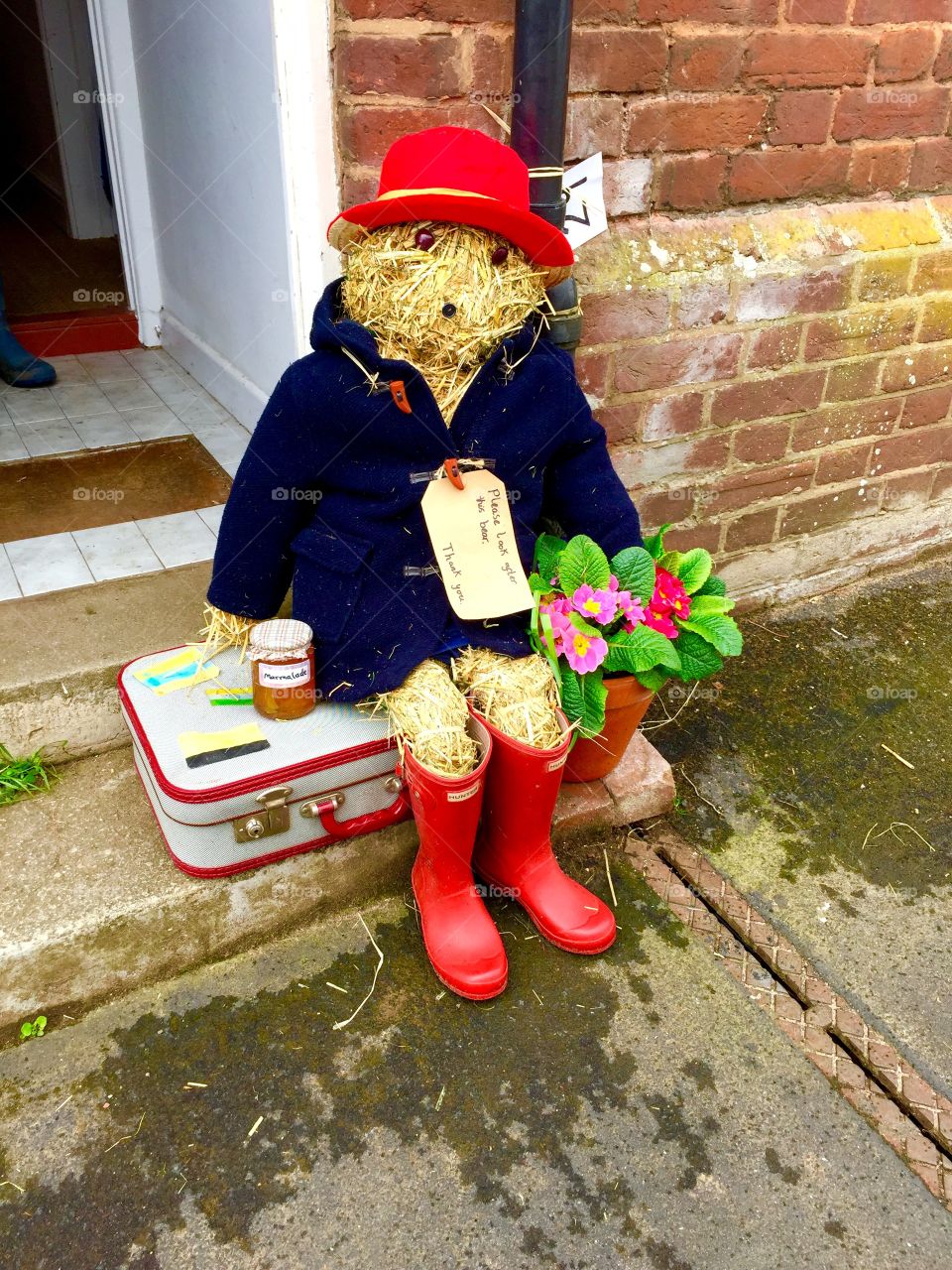 Our Paddington scarecrow came 1st in the village competition!