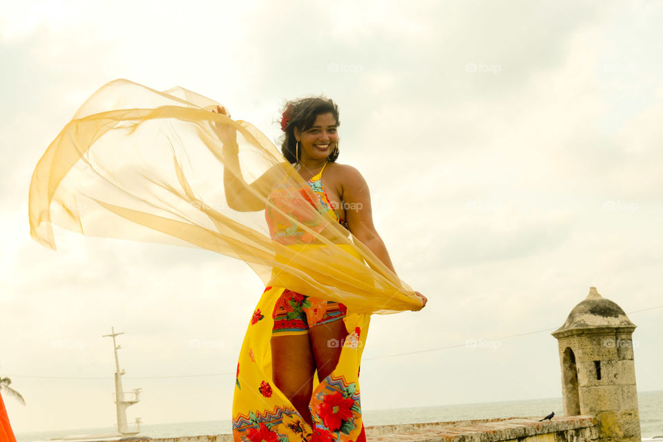 Uma tarde de verão em Cartagena de Índias. Colômbia.