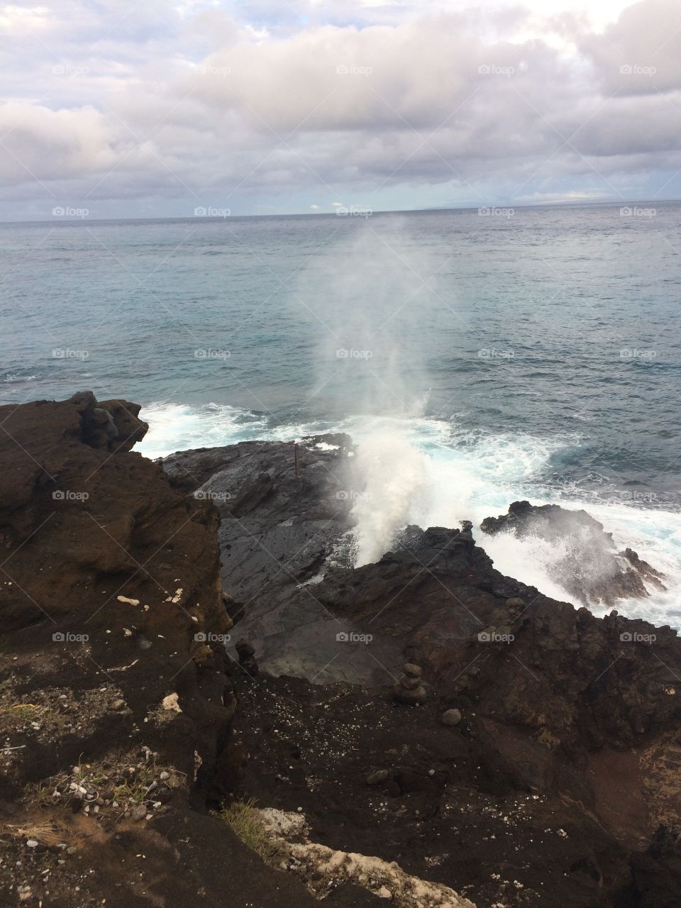 Hawaii natural blowhole
