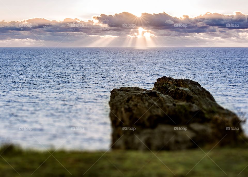 California beach sunset.