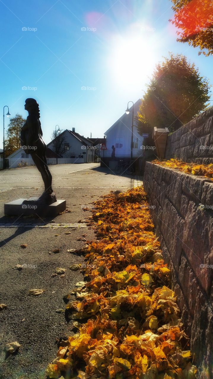 Statue in my hometown Svelvik, Norway