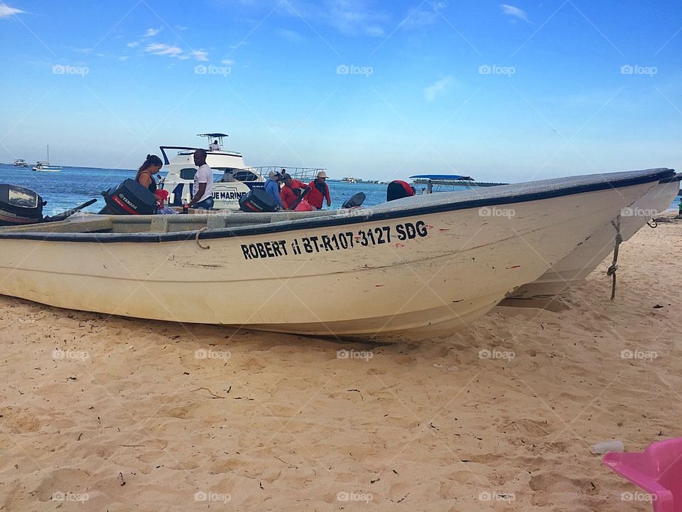 Boat on beach 