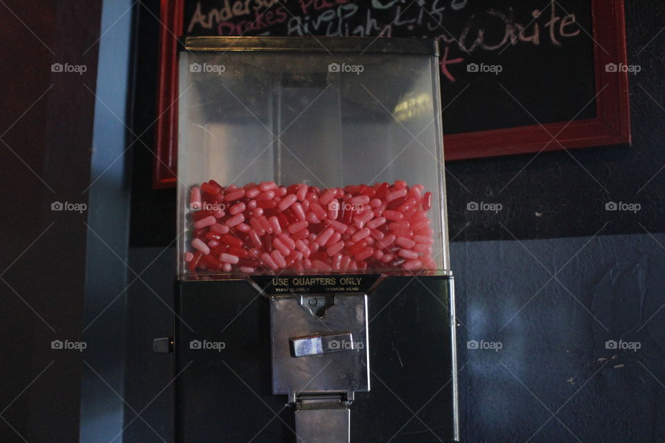 machine full of candys