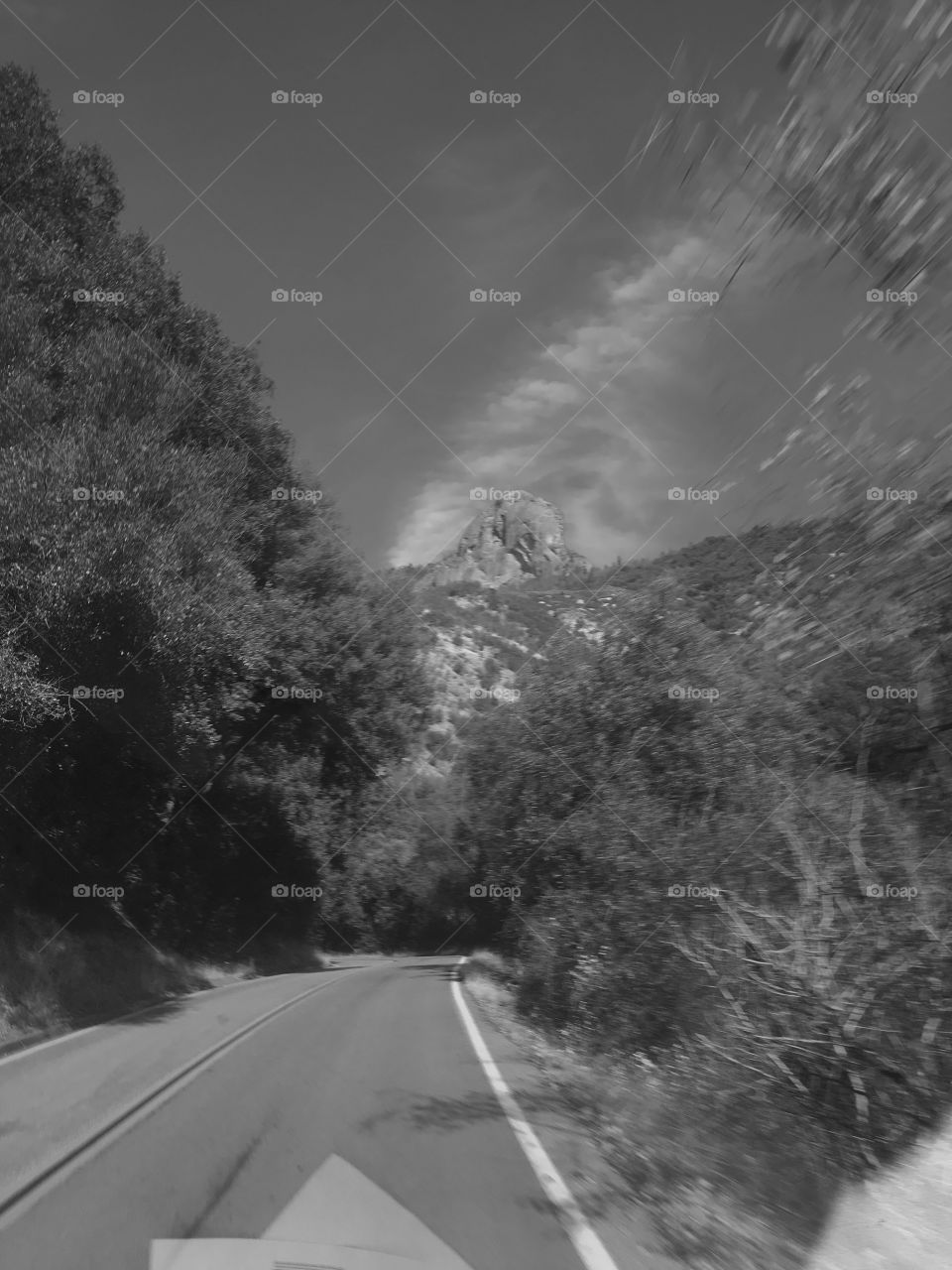 Carretera para la montaña
