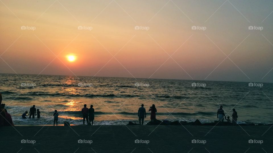 such a wonderful evening sunset at kerala tourism