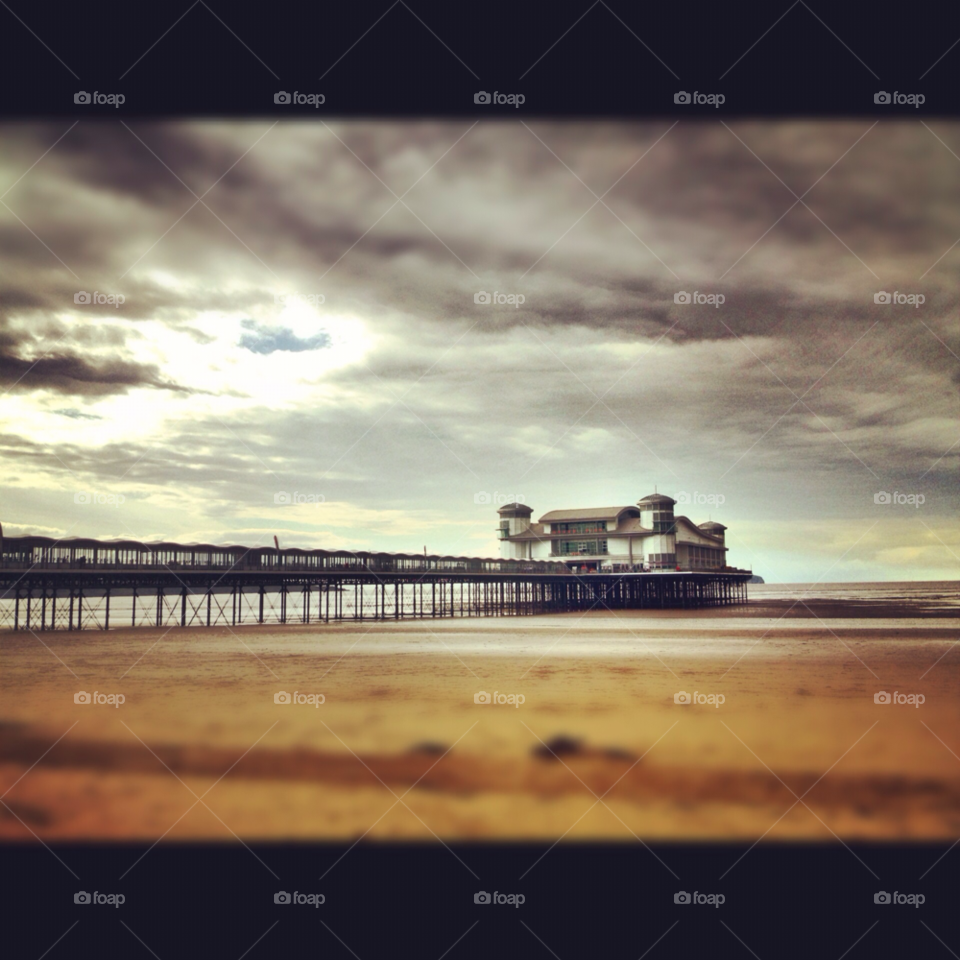western supermare england beach family coast by danletton