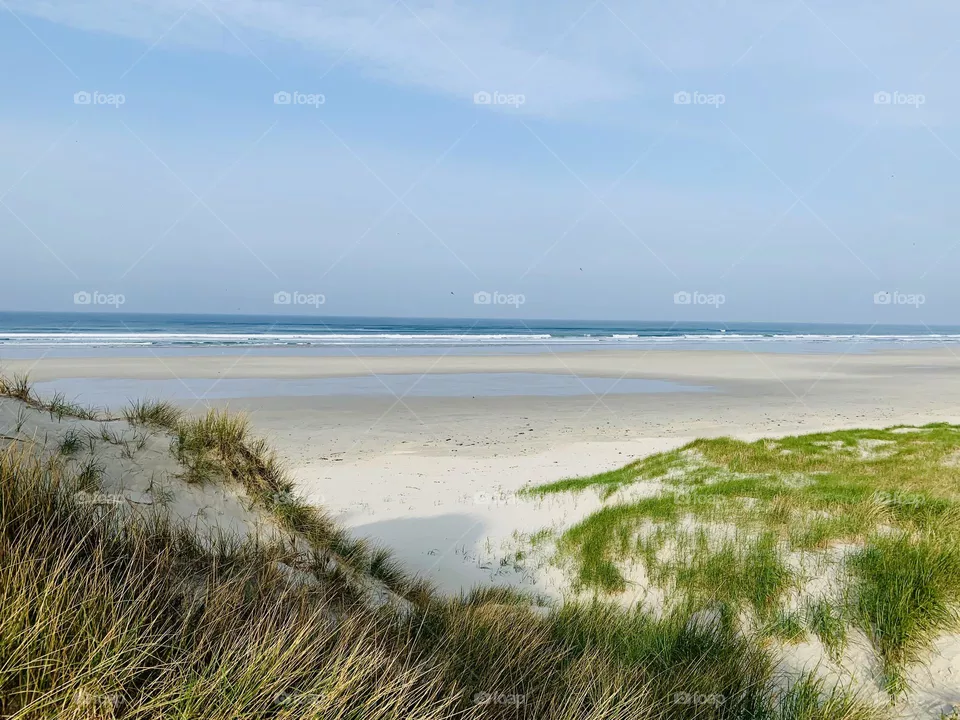 Sandy beaches and dunes of the Brittany coast