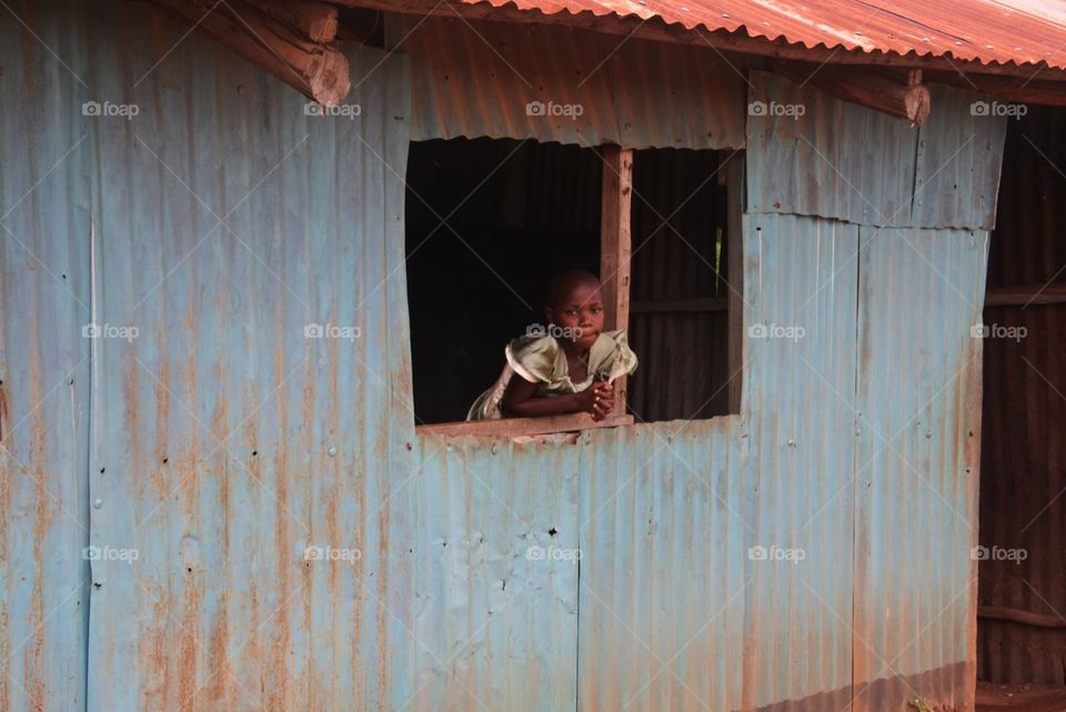 Girl in window