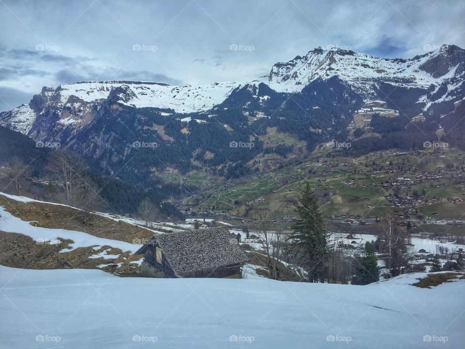 Winter mountain landscape 