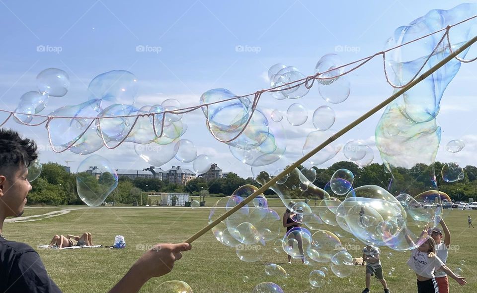 Playing with bubbles